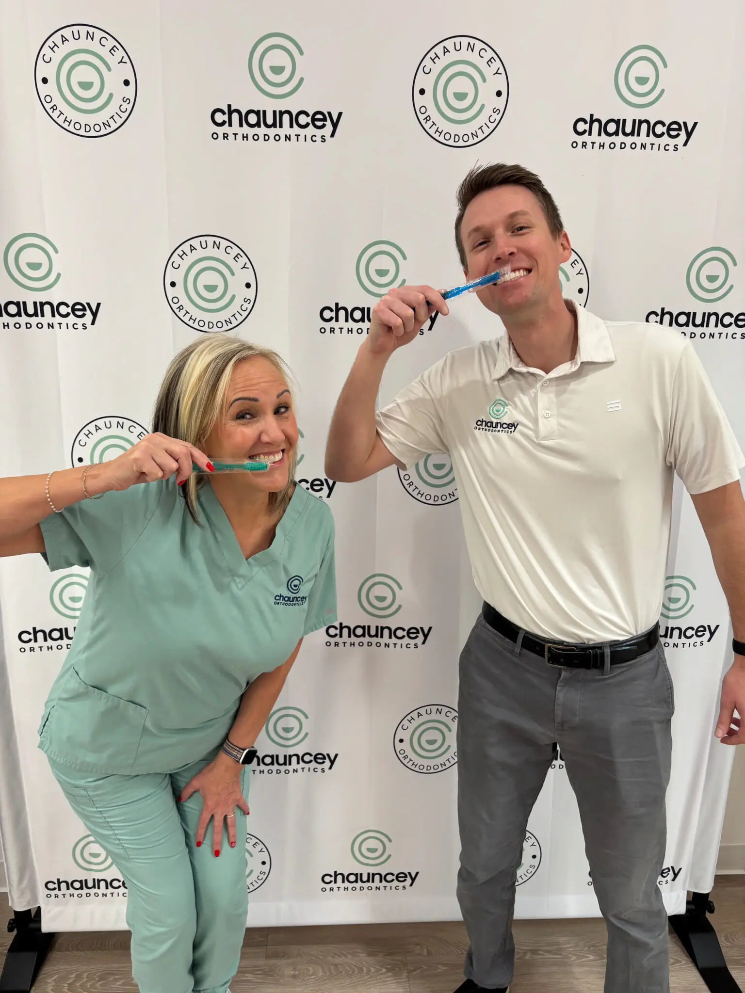 A children orthodontist and his team at Chauncey Orthodontics in Henderson, NV.
