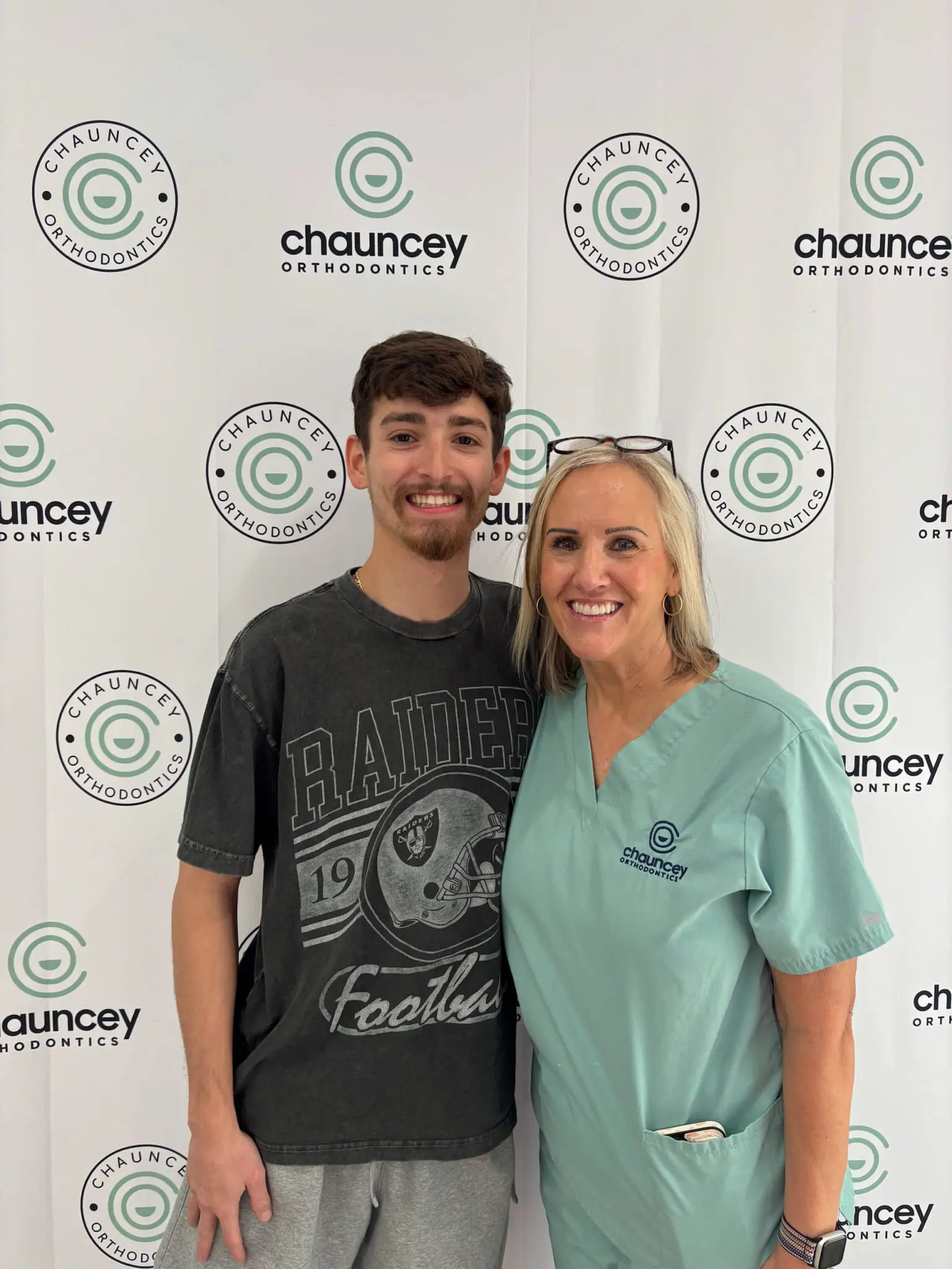 A young man schedule a free orthodontic consultation at Chauncey Orthodontics in Henderson NV.